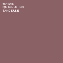 #8A6266 - Sand Dune Color Image